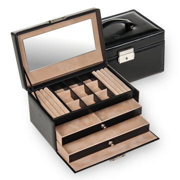 Caja de joyas Elly new classic / negro