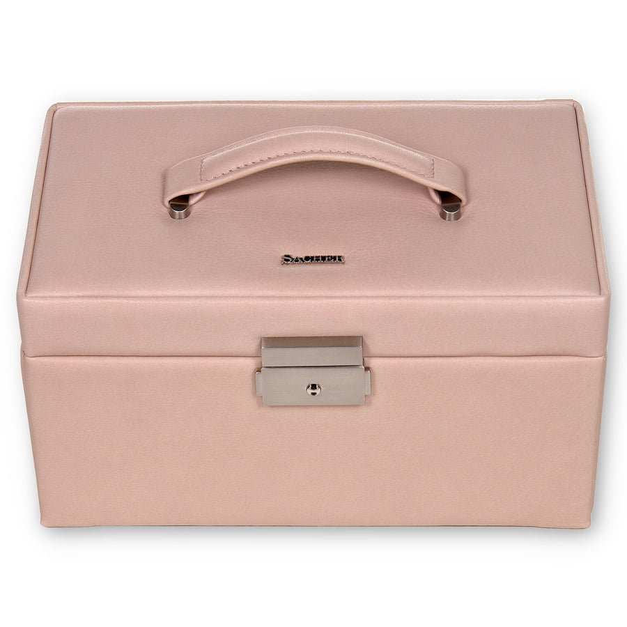 Caja de joyas Elly pastello / rosa (cuero)