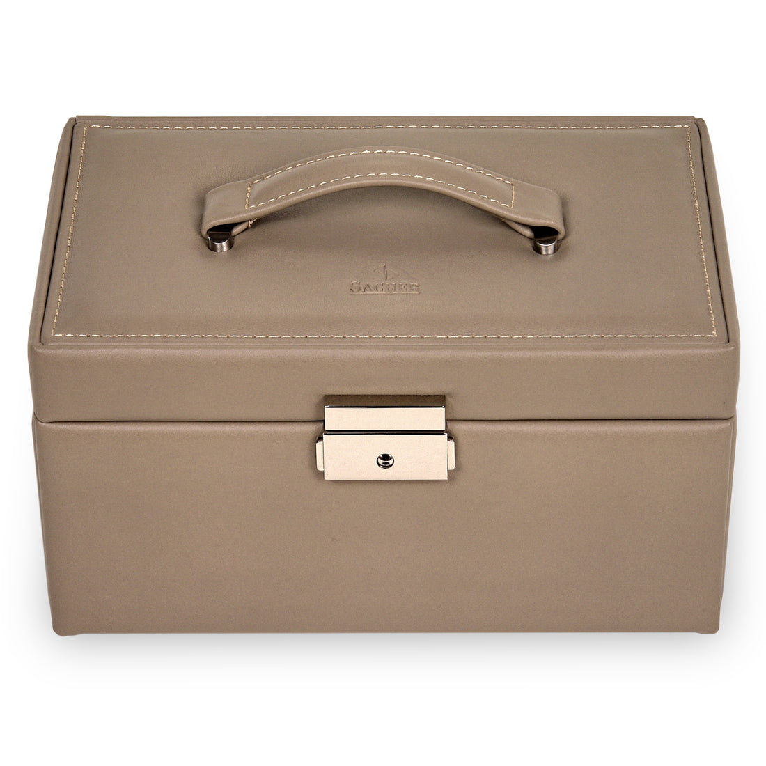 Caja de joyas Elly nature / taupe (cuero)