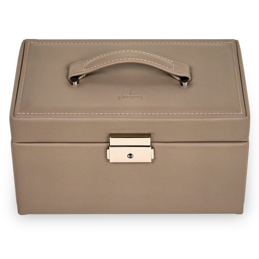 Caja de joyas Elly nature / taupe (cuero)