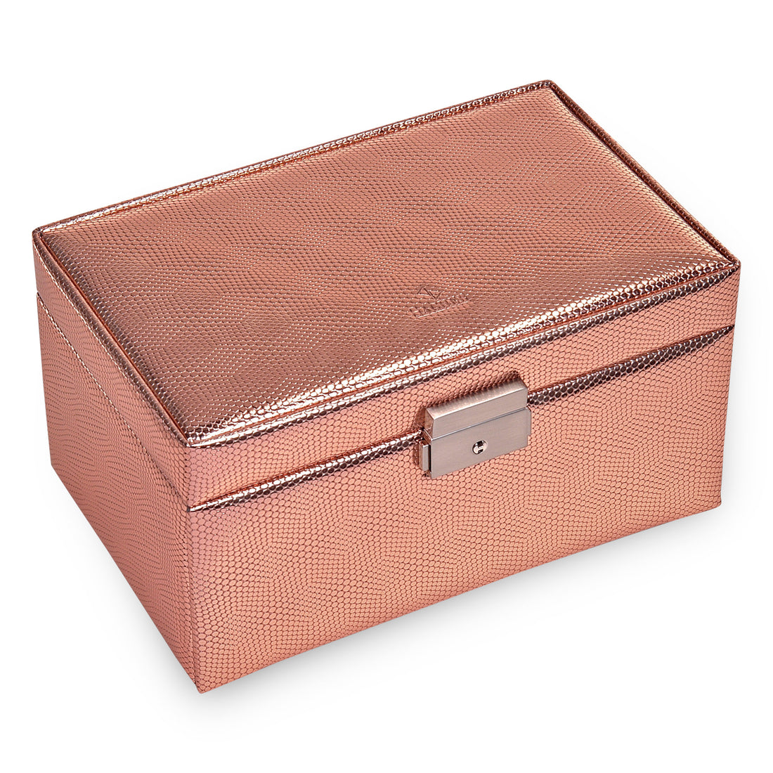 Caja de joyas Elly lagarto / oro rosa