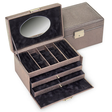 Jewelry box Elly lagarto / taupe