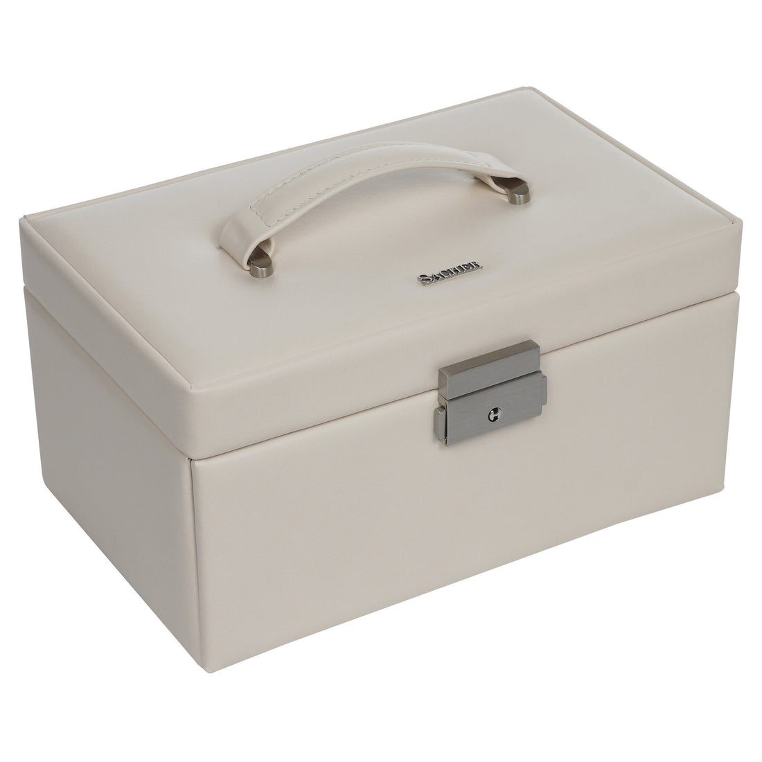 Jewelry box Elly elegance / ivory (full cowhide)