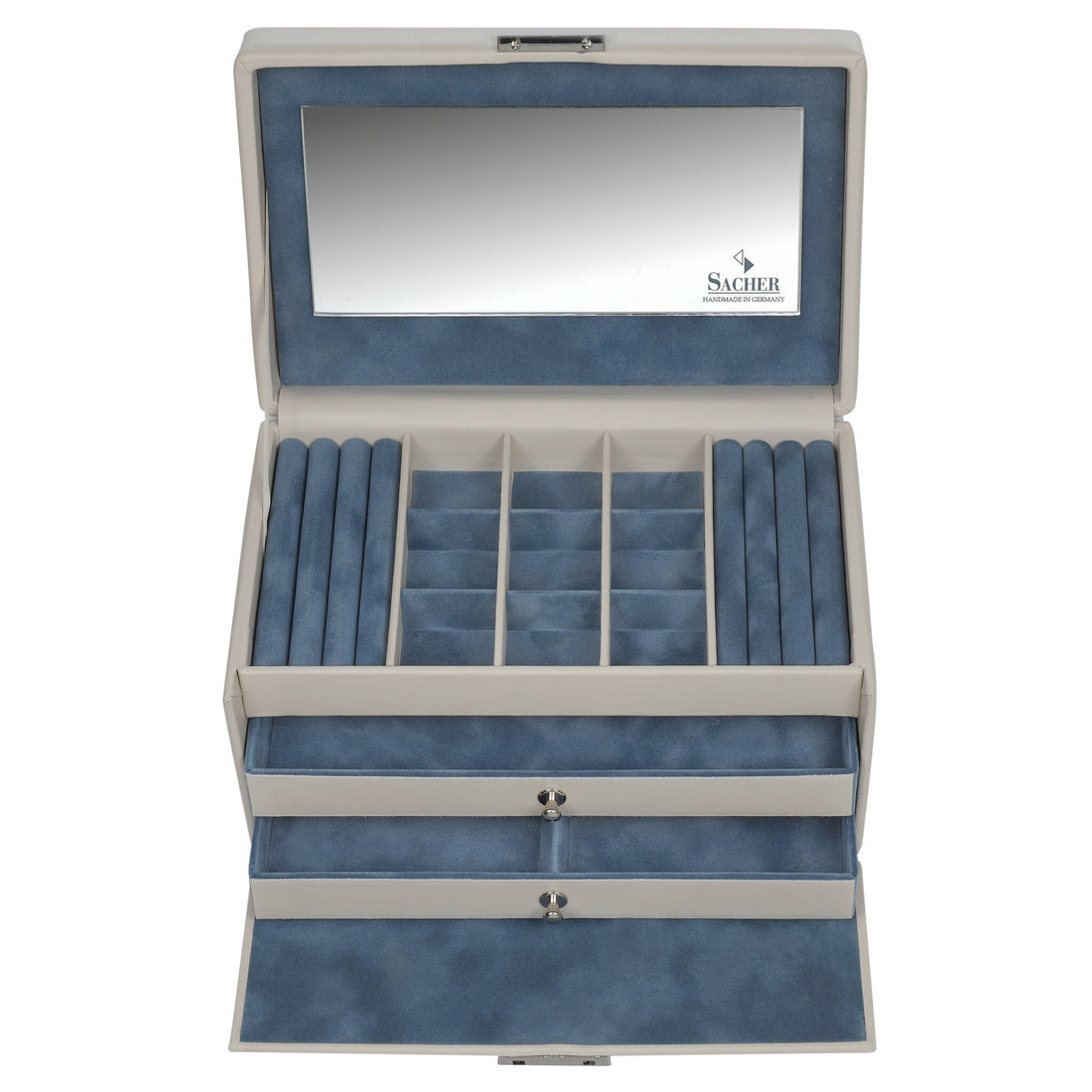 jewellery case Elly elegance / ivory (cowhide leather)