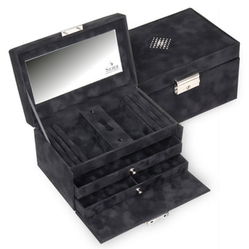 Caja de joyas Eva crystalo / negro