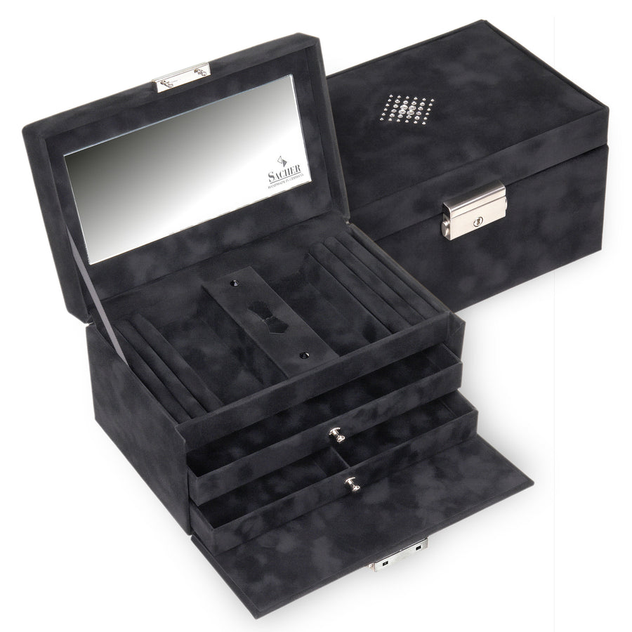 Jewelry box Eva crystalo / black