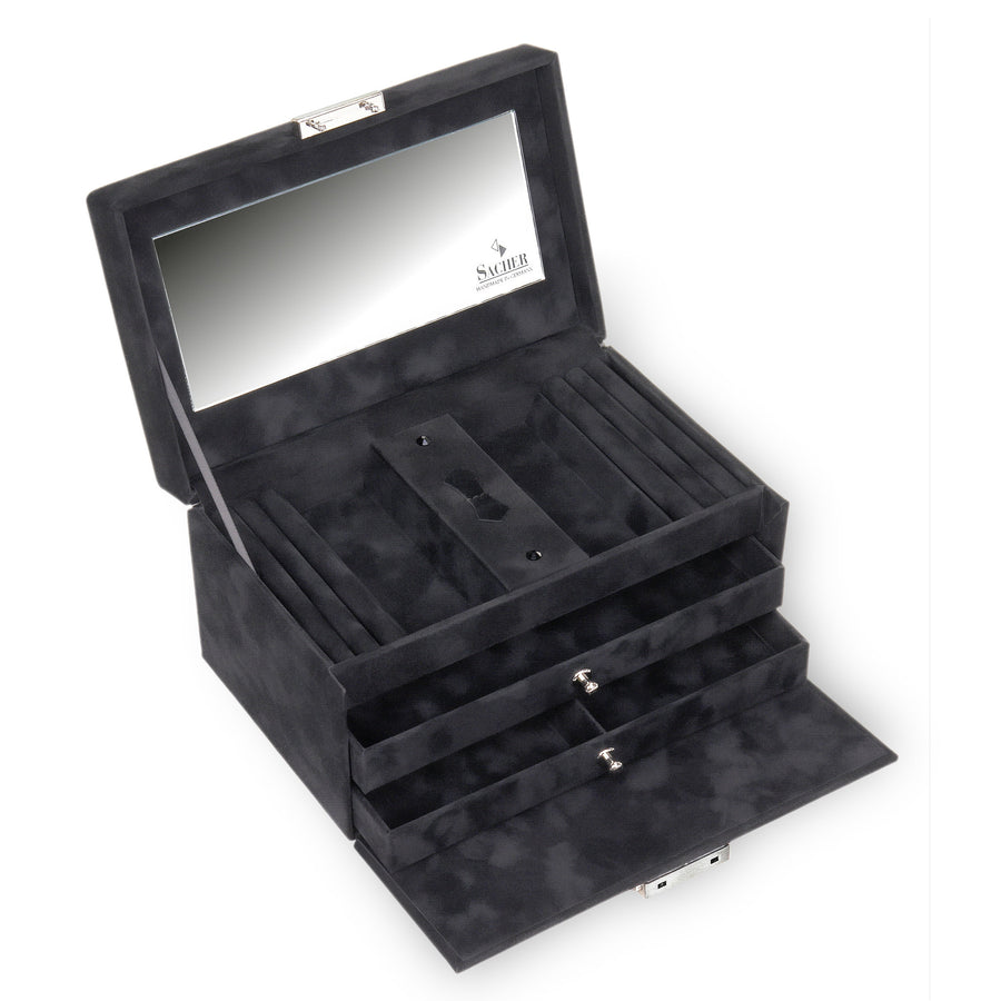 Jewelry box Eva crystalo / black