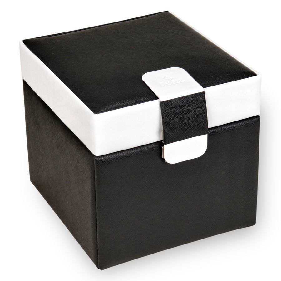 Caja de joyas Erika nero bianco / negro