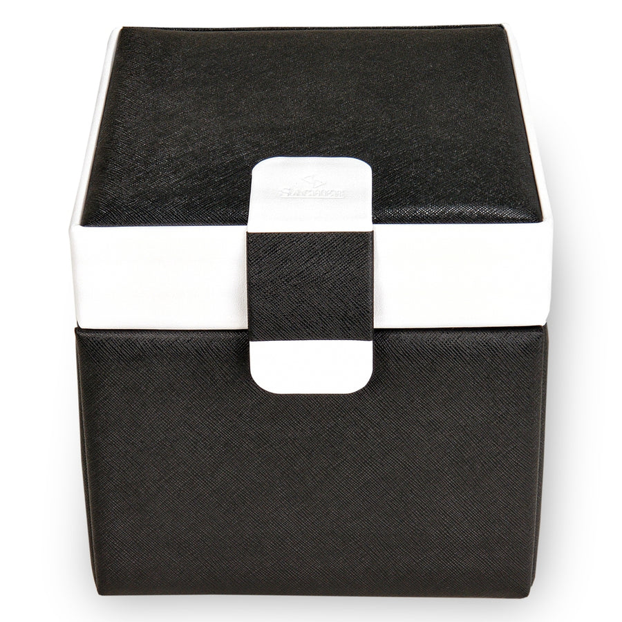 Caja de joyas Erika nero bianco / negro