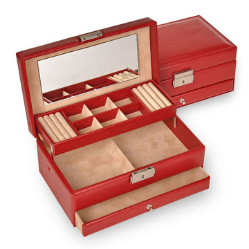 Caja de joyas Helen new classic / rojo