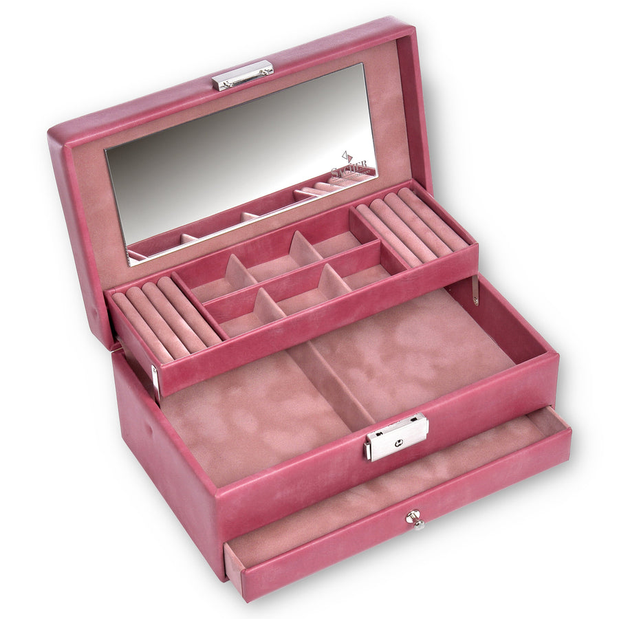 Caja de joyas Helen pastello / rosa oscuro