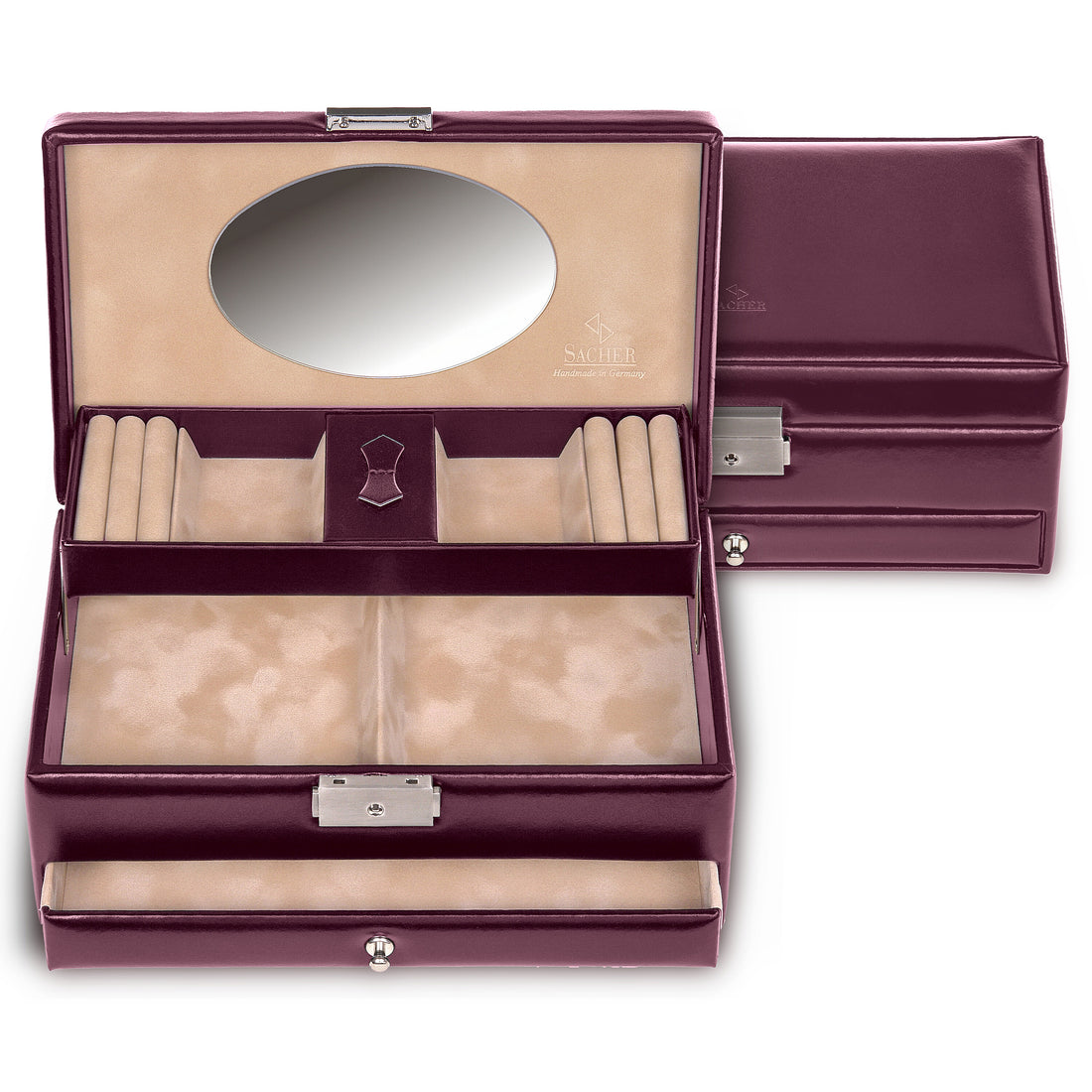 jewellery box Hanna new classic / bordeaux (leather)