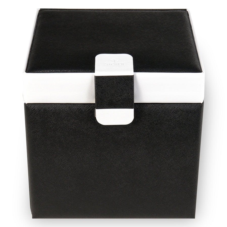 Caixa para jóias Lisa nero bianco / black