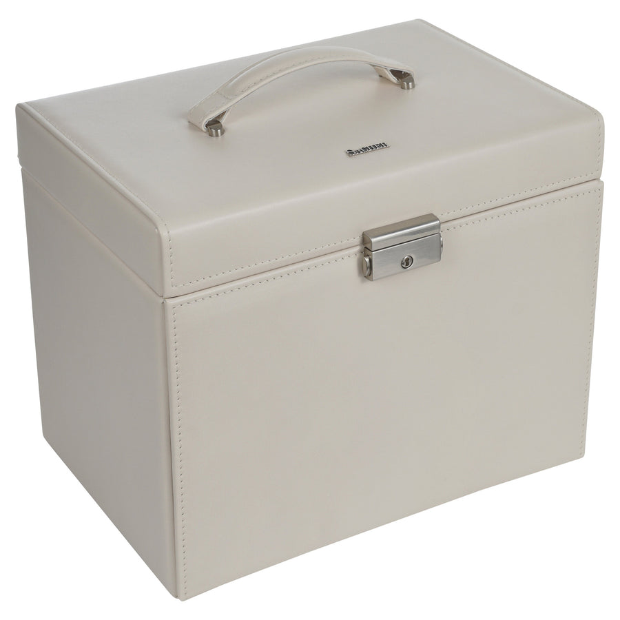 Caja de joyas Nina elegance / ivory (cuero de vaca completo)