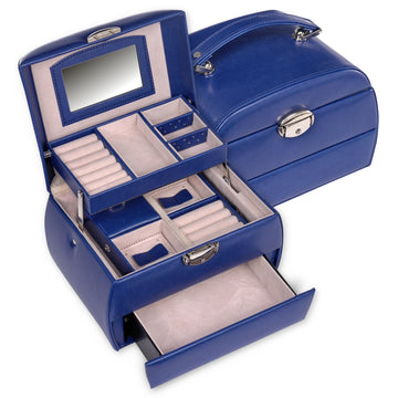 Caja de joyas Selina standard / azul