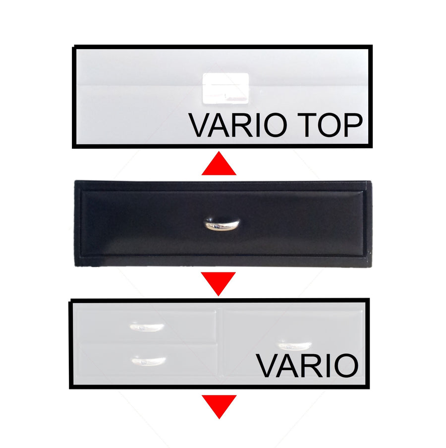 Módulo estándar VARIO Relojes vario / negro (cuero)