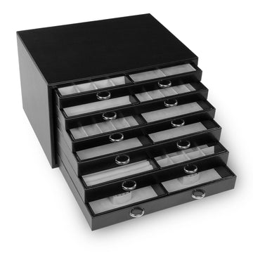 jewellery chest Grand VARIO vario / black (leather)