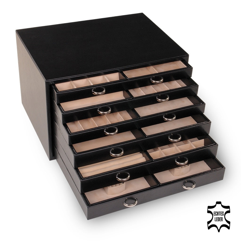 Cofre joyero Grand VARIO vario / negro (cuero)