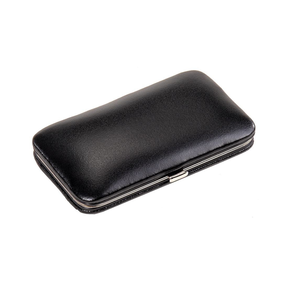 4-piece manicure case Manicure set / black (leather)